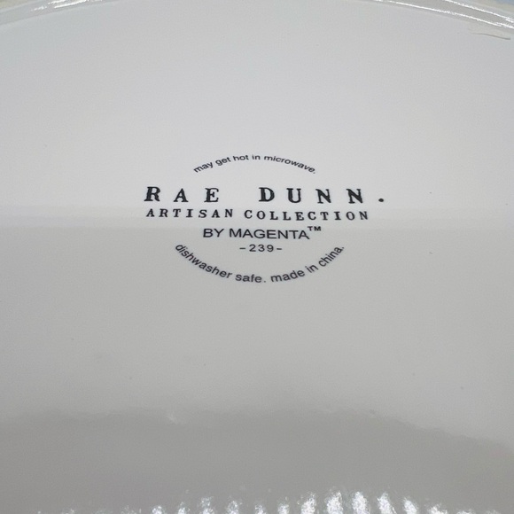 RAE DUNN LARGE DOG RESCUED BOWL DISH WHITE WITH BLACK WRITING - Picture 5 of 8